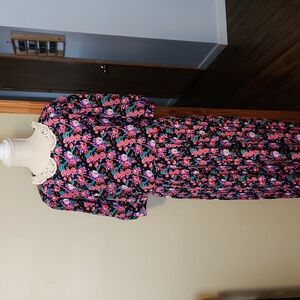 Vintage floral dress, women